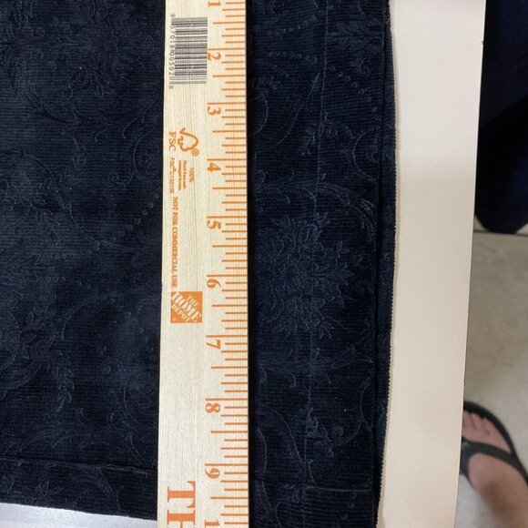 St. John Sport by Marie Gray Fashion Fit Black‎ Corduroy Pants Size 8 Wide Leg - Picture 11 of 12